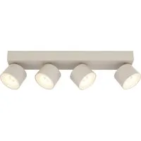 GLOBO LIGHTING LED Deckenspot RAE, LED fest integriert, Warmweiß, LED Strahler Sand, Aluminium/Opal, dreh-/schwenkbar, LED 6W
