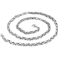 Westernlifestyle Edelstahlkette Royal Chain Steel Edelstahl Königskette 50 cm Länge, 4 mm stark