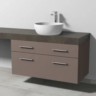 Sanipa Waschtischunterbau mit Auszügen 2morrow (G3313) 510x1000x520 Taupe-Matt, G33131T G33131T