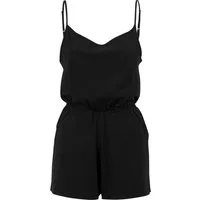 URBAN CLASSICS Jumpsuit Urban Classics Damen Ladies Short Spaghetti Jumpsuit (1-tlg)