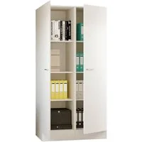 Flex-Well Mehrzweckschrank-Set LUCCA, 2-teilig, Büro, Ankleide, Küche oder Werkstatt.., Breite 100 cm, (Komplett-Set, 2-St., bestehend aus: 2 Vorratsschränken mit jeweils 4 großen Fächern), Kombination aus 2 Vorratsschränken