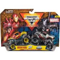 Monster Jam 2er-Pack Iron Man vs. War Machine, Spielfahrzeug Maßstab 1:64