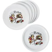 MamboCat Pizzateller 6er Set Luigi Pizzateller Ø30,5cm 6 Personen Teller Pizza Bäcker