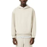 QS Kapuzensweatshirt unifarben, mit Logo-Stickerei