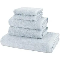 Möve Handtuch Set Basic, Walkfrottier (Set, 5-St), 5tlg.-Set: 2xGäste- 2xHand- und 1xBadetuch in Walkfrottier Qualität
