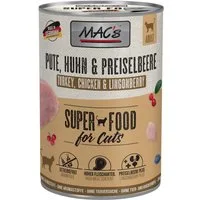MAC'S Pute, Huhn & Preiselbeere 400 g - 6 Stück, für: Katze