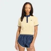 adidas Originals Poloshirt CALI POLOSHIRT, ZOPFMUSTER (1-tlg)