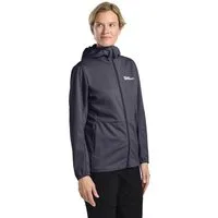 Jack Wolfskin Softshelljacke FELDBERG HOODY W mit zwei Hüfttaschen, atmungsaktiv, winddicht, wasserabweisend