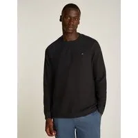 Tommy Hilfiger Rundhalspullover TEXTURED LS TEE mit Rundhalsausschnitt