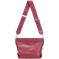 ITALYSHOP24 Schultertasche Damen Tasche Shopper CrossBody Brusttasche Umhängetasche Hobo Bag, Henkeltasche, 3 Fächer, vielseitig, praktisch, stylisch und geräumig