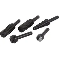 Wolfcraft Bohrer- und Bitset Wolfcraft Raspel-Senker-Set 5-teilig Rundschaft
