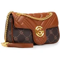 GABRIELLA G By Gabriella Gucci Umhängetasche CINDY, Damen Umhängetasche, Handtasche, Tragetasche mit Logoverzierung