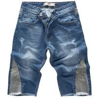 Lorenzo Loren Jeansshorts Herren Shorts Denim Blau LL-392