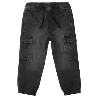 STACCATO - Kn.-Cargo Jogg Denim black denim - Gr. - 128