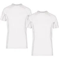 James & Nicholson Laufshirt Doppelpack Herren Sportshirt modische reflektierende Details JN421 (Doppelpack, 2 Stück) Feuchtigkeitsregulierend, atmungsaktiv und schnell trocknend
