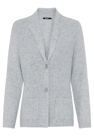 Olsen - Cardigan Long Sleeves pearl grey mel. - Gr. - 44