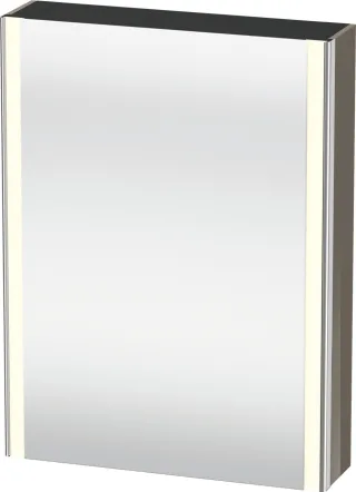 Duravit XSquare Spiegelschrank Flanell Grau 600x155x800 mm - XS7111L89892000 XS7111L89892000