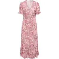 ONLY Maxikleid ONLCHIANTI S/S LONG DRESS WVN NOOS Viskose, regular fit