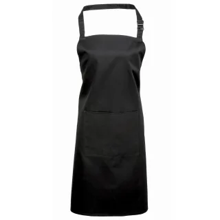Premier Ladies/Womens Colours Bip Schürze mit Tasche (Schwarz)