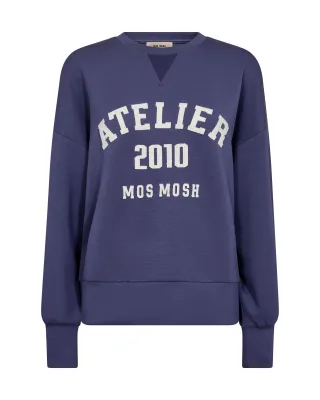MOS MOSH - MMNima O-LS Sweatshirt crown blue - Gr. - XS