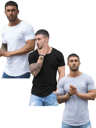 Ehrengebunden | 3er Pack Herren Kurzarm-T-Shirt
