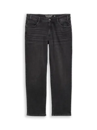 Tom Tailor - Plus Size - Straight Jeans faded black - Gr. - 46