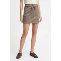 ONLY Minirock ONLMIRA HW FAUX SUEDE BELT SKIRT CC PNT Materialmix, Wildlederimitat mit Stretch