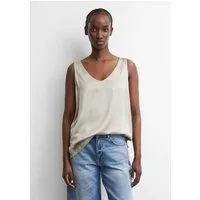 comma Blusentop Bluse Satin-Top aus Viskosemix