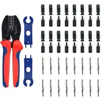 solartronics Crimpzange Solar Crimpzangenset für PV Kabel: PV Stecker, Solar-Spannschlüssel, 16-tlg.