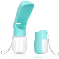 FELIXLEO Reisenapf Trinkflasche Wasserflasche Hunde Unterwegs 350ml Trinkfutterautomat