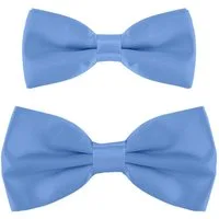 DonDon Fliege DonDon Vater-Sohn Fliegen Set im Partnerlook (2er Set, 2-St) verstellbar