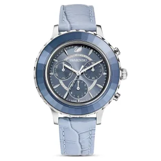 Swarovski 5580600 Octea Lux Lederarmband Chronograph Damenuhr