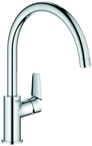 Grohe Einhand-Spültischbatterie BauEdge 31367_1 hoher Auslauf GROHE ZERO chrom, 31367001 31367001
