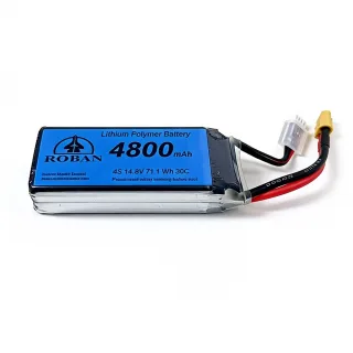 ROBAN 450L RC Helicopter Spare Parts 14.8V 4800mAh 71.1Wh 30C 4S LiPo Battery XT60 Plug