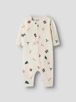 Name It Strampler "NBNVISMAS LS NIGHTSUIT" mit Weihnachtsmotiv