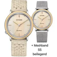 Citizen Quarzuhr Citizen EM1006-40A Eco-Drive Elegance Ambiluna Damenuhr 34mm 5ATM Citizen EM1006-40A Eco-Drive Elegance Ambiluna Damenuhr 34mm 5ATM