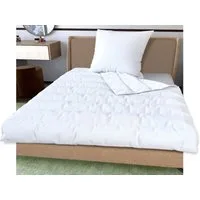 Matratzen Perfekt Baumwollbettdecke Ganzjahres Bettdecke 135x200cm Bett (Bezugsstoff 100% Baumwolle), pflegeleicht, Füllung 100% Polyester, dadurch bis 60 Grad Waschbar