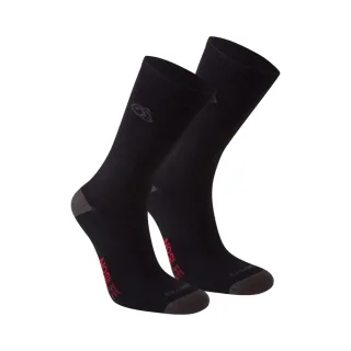 Craghoppers - Socken Insektenabwehr für Herren/Damen Unisex(2er-Pack) (Schwarz/Dunkelgrau)