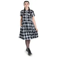 Hell Bunny A-Linien-Kleid Darlene Mid Dress Vintage Retro Kariert Hemdkleid