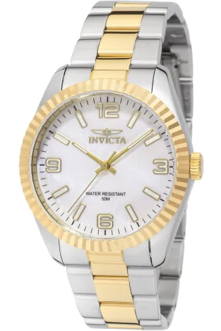 Invicta Specialty 49750 Damenuhr - Quarzwerk - Edelstahl mit Perlenzifferblatt - 38 mm
