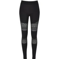 URBAN CLASSICS Leggings Urban Classics Damen Ladies Crochet Lace Inset Leggings (1-tlg)