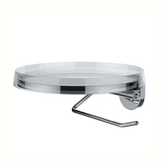 LAUFEN Toilettenpapierhalter Kartell · LAUFEN, 185x185, Kristallklar, 38433.2, 3843320040001 H3843320040001