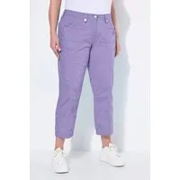 Ulla Popken Funktionshose 7/8-Cargohose Krempelriegel Komfortbund