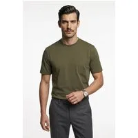 BOSS GREEN T-Shirt TS Structure 100% Cotton, Regular Fit, Rundhalsausschnitt