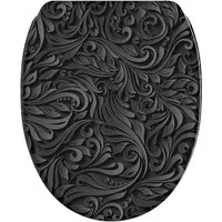 Sanilo WC-Sitz Floral mit Absenkautomatik & Quick Release, hochwertig, abnehmbar, leichte Montage von oben, mit Schraubenzieher