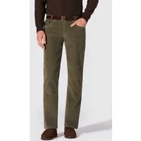 Hiltl Cordhose Dean 5 Pocket Cordhose Herren Regular Fit Baumwoll-Cord, dunkelgruen, elastische Baumwoll Cordhose, Casual Hose Herren für Freizeit und Büro
