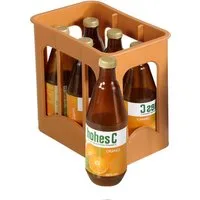 Chr. Tanner Spiellebensmittel Hohes C Saftkiste aus Holz für Kaufladen & Küche, (6-tlg), scannbar mit blauem Barcode