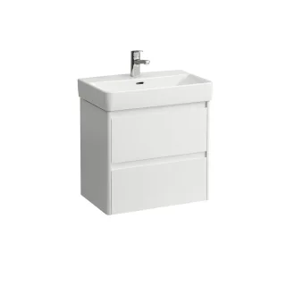 LAUFEN Waschtischunterschrank BASE 2.0 361x572x515 2 Schubl m. Griffmulde f.WT H818959 weiß glzd, H4 H4112621082611