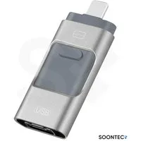 SOONTEC SOONTEC 3.0 USB-Stick 3 in 1 MICRO USB / USB / Lightning für iPhone USB-Stick (Lesegeschwindigkeit 80,00 MB/s)
