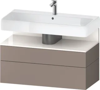 Duravit Qatego Waschtischunterbau wandhängend Basalt Matt 990x470x590 mm - QA4395022430010 QA4395022430010